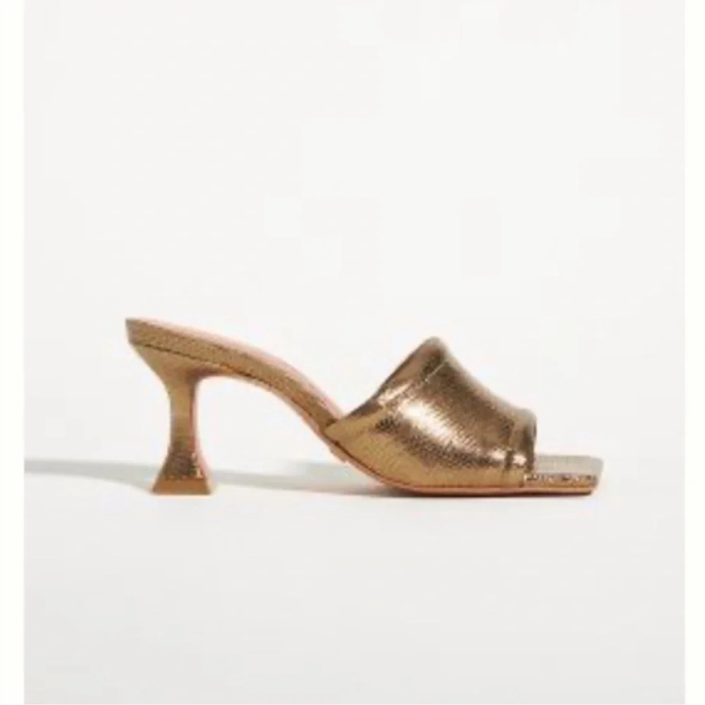 Vincenza metallic mules from Anthropologie - Picture 1 of 4